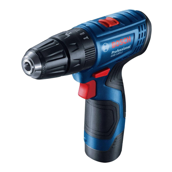 Bosch GSB Professional 120-LI Notice Originale
