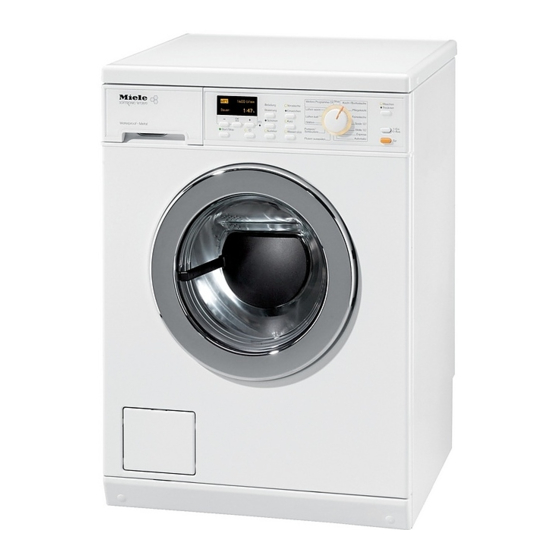 Miele WT 2670 Manuels