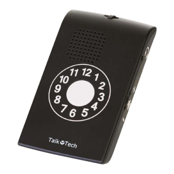 Talktech MyTime AVH – 31410 Mode D'emploi