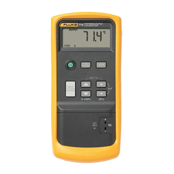 Fluke 714 Mode D'emploi