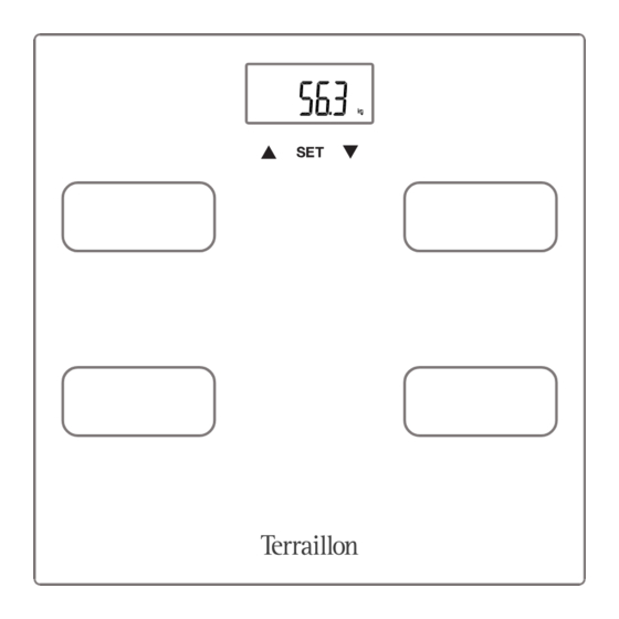 Terraillon 13037 Manuels