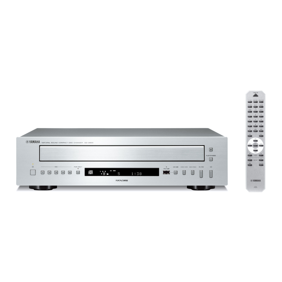 Yamaha CD-C600 Mode D'emploi