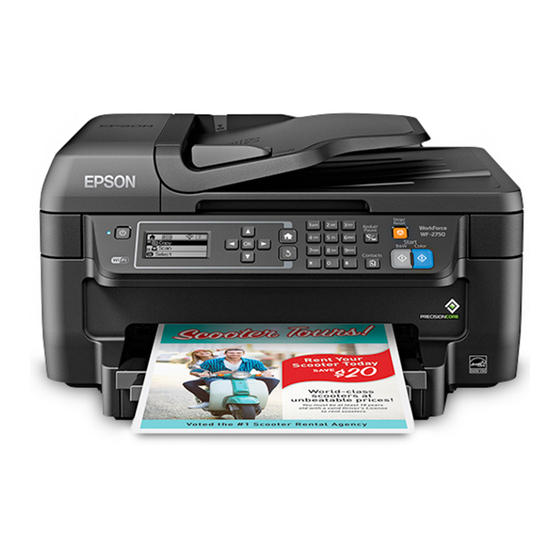 Epson WF-2750 Serie Guide D'utilisation