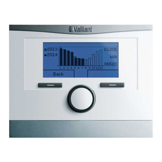 Vaillant multiMATIC 700 Mode D'emploi Pour L'utilisateur