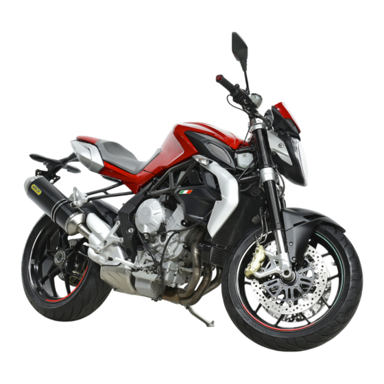 MV Agusta BRUTALE TREPSTON 2013 Manuel De Maintenance