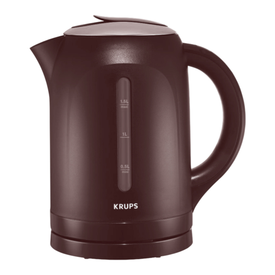 Krups BW410831 Mode D'emploi