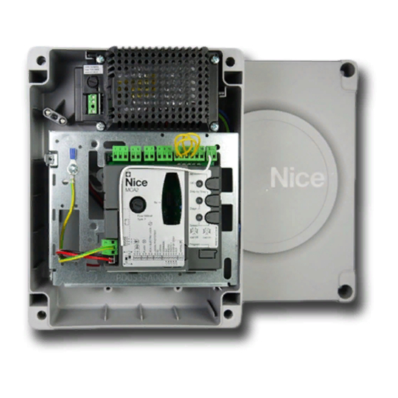 Nice MC424 Instructions Et Avertissements Pour L'installation Et L'utilisation