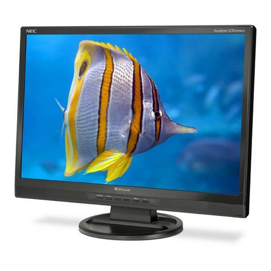 NEC AccuSync LCD22WMGX Manuel Utilisateur