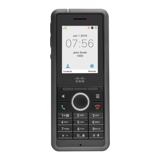 Cisco DECT 6825 Manuels