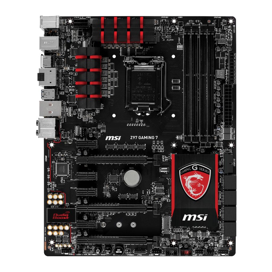 MSI Z97 GAMING 7 Mode D'emploi