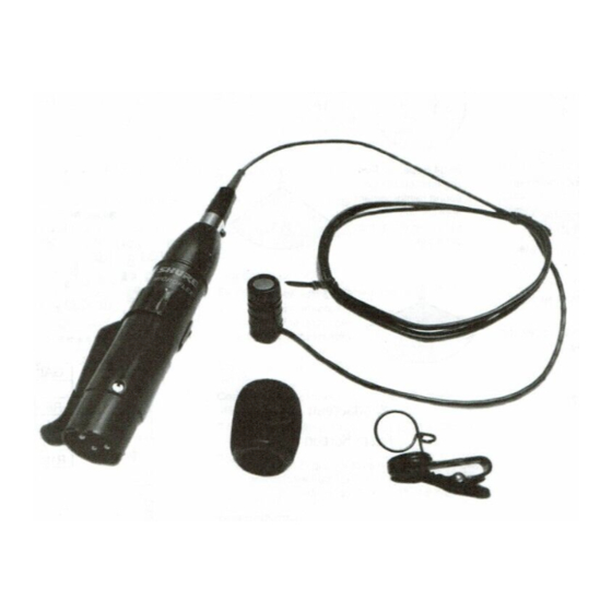 Shure MX100 Serie Mode D'emploi