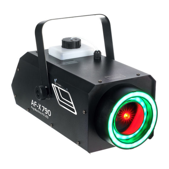 thomann STAIRVILLE AF-X 790 DMX Fog Machine FX LED Notice D'utilisation