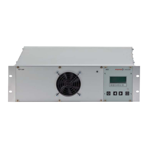 Pfeiffer Vacuum TCP 1200 Manuel De L'utilisateur