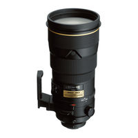 Nikon AF-S VR Nikkor 300mm f/2.8G IF-ED Manuel D'utilisation