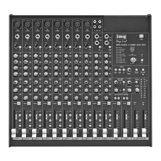 IMG STAGELINE MMX-82UFX Mode D'emploi