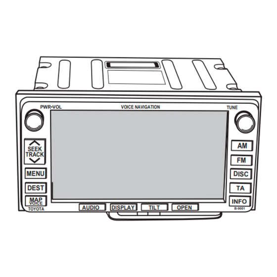 Toyota Corolla TNS600 Instructions D'installation