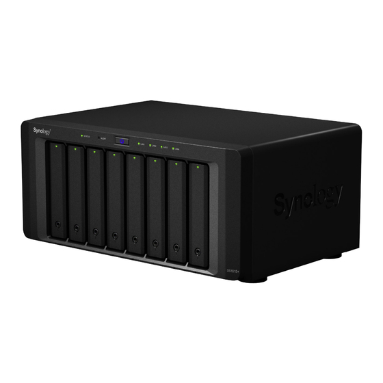 Synology DiskStation DS1815+ Guide D'installation Rapide