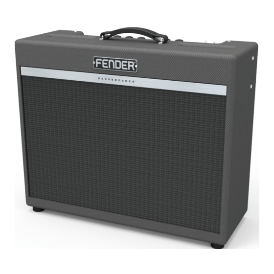 Fender BASSBREAKER 18 Mode D'emploi