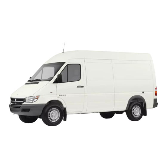 Dodge SPRINTER 2005 Mode D'emploi