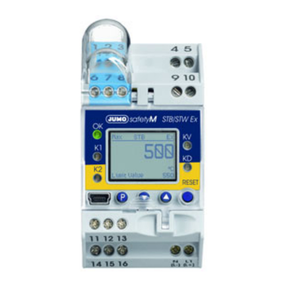 JUMO SafetyM STB Notice De Mise En Service