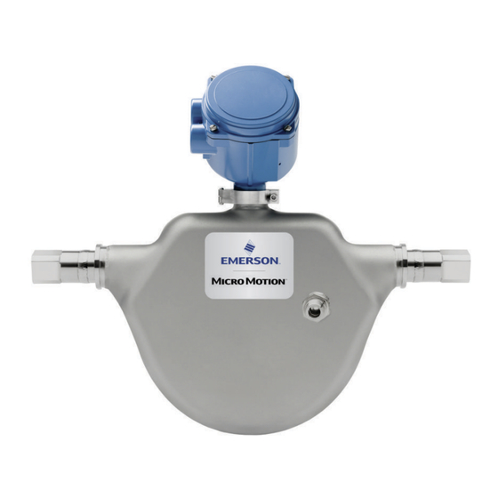 Emerson Micro Motion Manuel D'installation