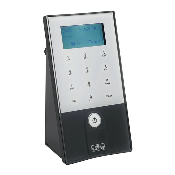 Burg Wächter secuENTRY easy plus 5652 Mode D'emploi