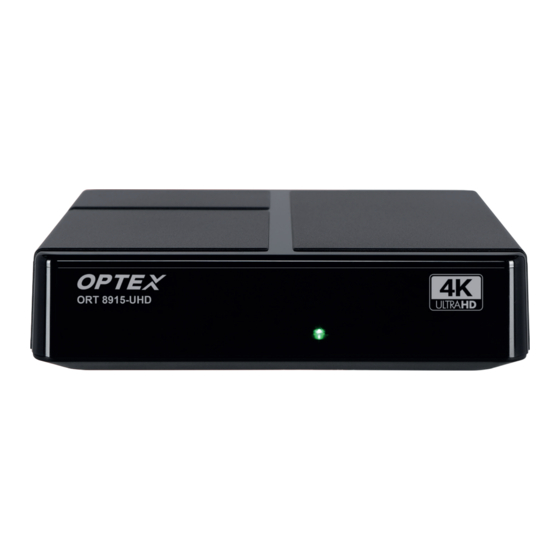 Optex ORT 8915-UHD Notice D'utilisation