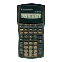 Texas Instruments BA II Plus Guide D'installation