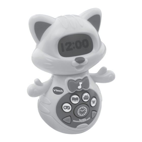 VTech Lumikitty, mon horloge jour et nuit Manuel D'utilisation