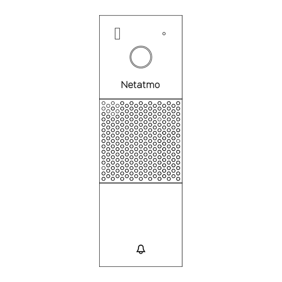 Netatmo Smart Video Doorbell Guide De L'utilisateur