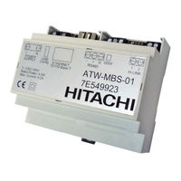 Hitachi ATW-MBS-01 Manuel D'installation Et De Fonctionnement