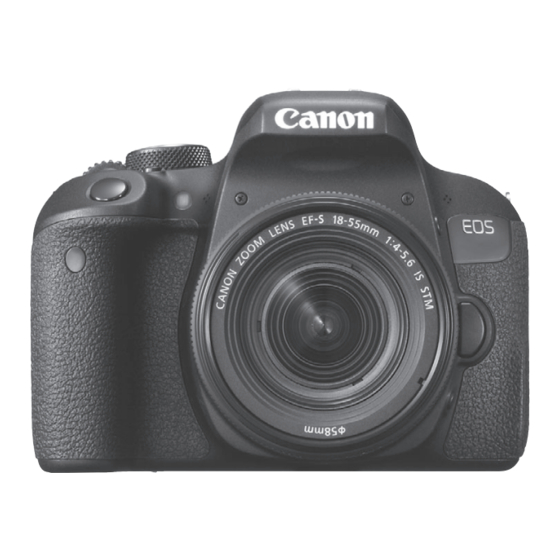 Canon EOS 800D Mode D'emploi