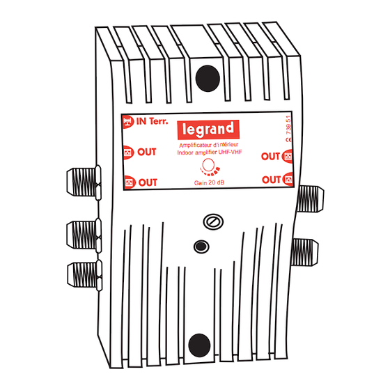 LEGRAND 0 739 51 Mode D'emploi