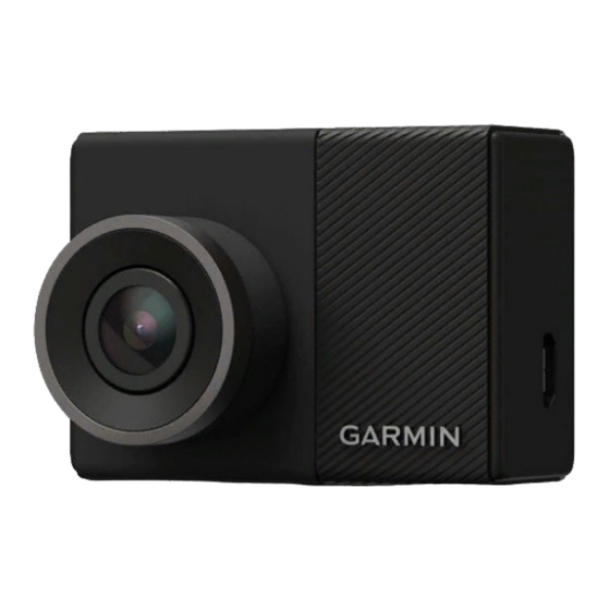 Garmin DASH CAM 45 Manuel D'utilisation