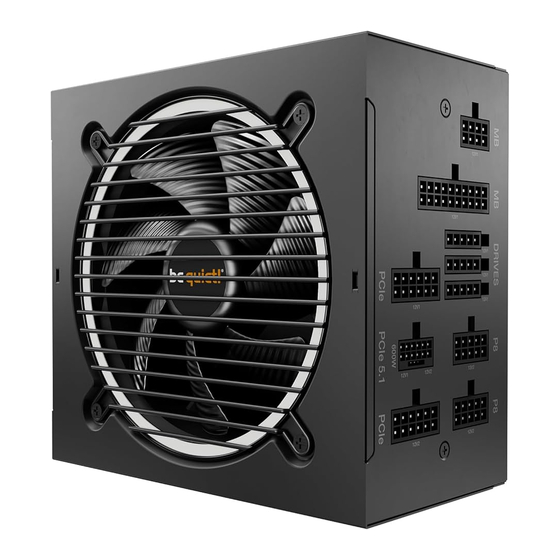 BE QUIET! PURE POWER 12 M 1200W Mode D'emploi