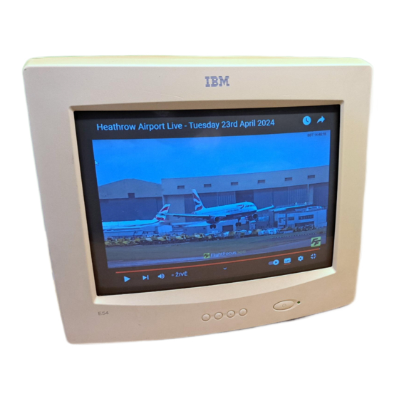 IBM E54 Mode D'emploi