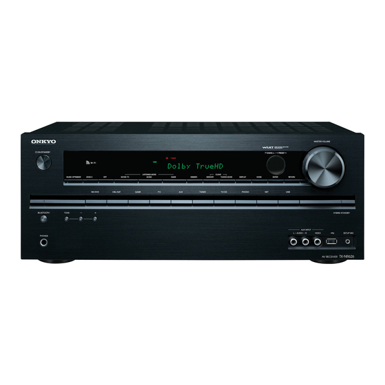 Onkyo TX-NR626 Guide De Démarrage Rapide