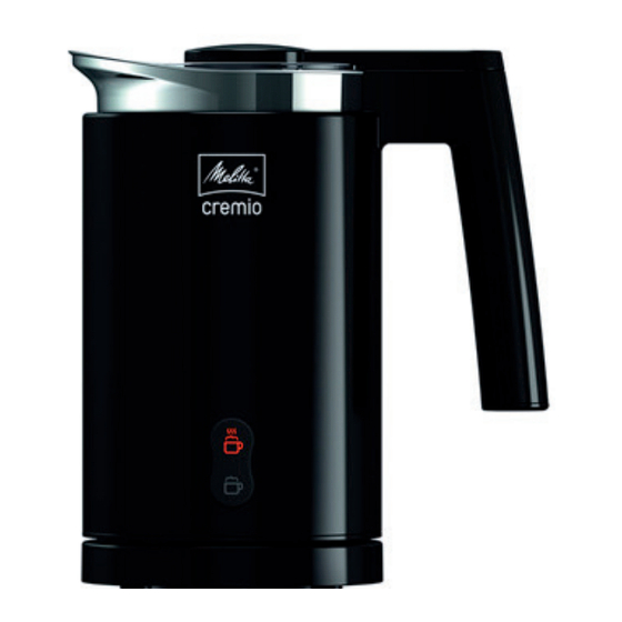 Melitta Cremio 1014-01 Guide D'utilisation