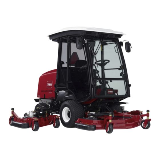 Toro Groundsmaster 4000 Manuel De L'utilisateur