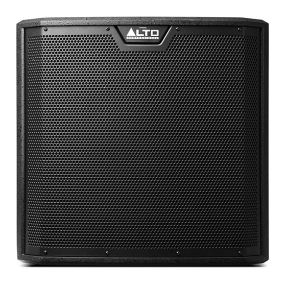 Alto Professional TS312S Guide D'utilisation