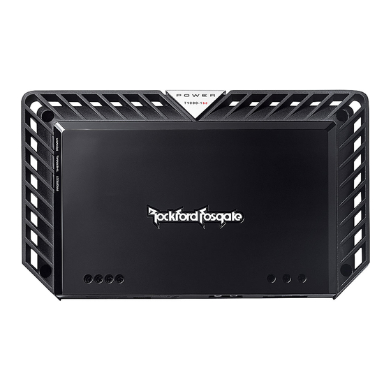 Rockford Fosgate POWER T10001 bd Installation Et Fonctionnement