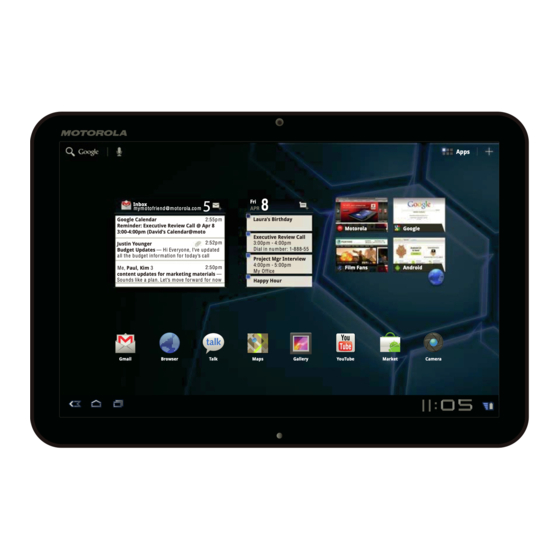 Motorola XOOM Mode D'emploi