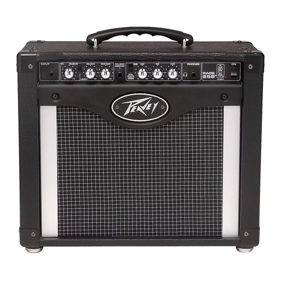 Peavey Rage 258 Manuel D'utilisation