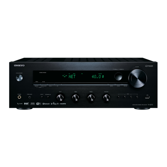 Onkyo TX-8270 Mode D'emploi