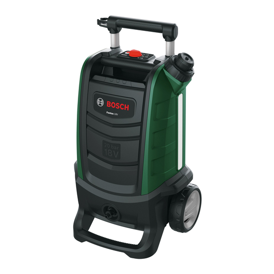 Bosch Fontus 18V Notice Originale