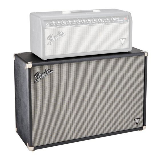 Fender Band Master VM 212 Mode D'emploi