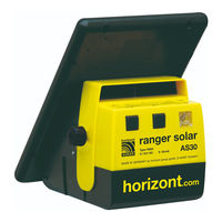 Horizont Agrar ranger solar AS30 Mode D'emploi