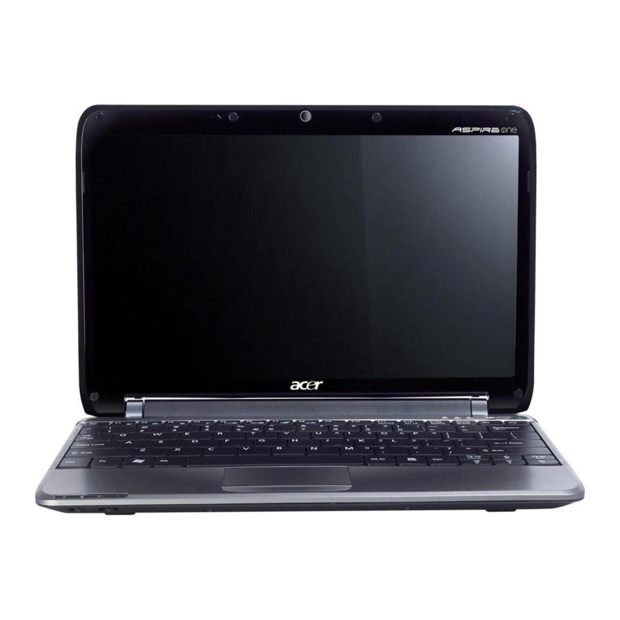 Acer ASPIRE ONE ZA3 Guide Rapide