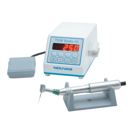 Nouvag TCM Endo III Mode D'emploi