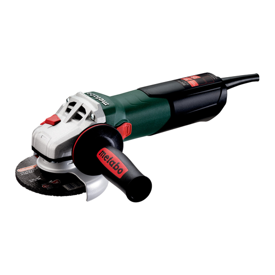 Metabo W 9-115 Mode D'emploi